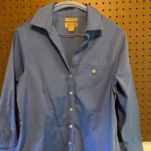 Gold Label Investments Blue Blouse Non-Iron